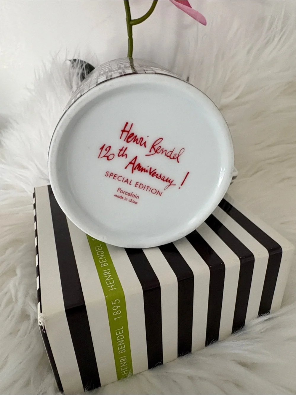 Henri Bendel Limited Edition 120th Anniversary Mug & Tissue Paper